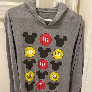 BUNDLE AND SAVE!! Adult medium, thin Disney shirt, long sleeve with hood